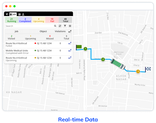 Real-Time Job Tracking job module