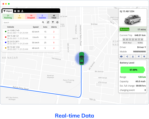 driving ev live tracking