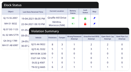 elock status reports