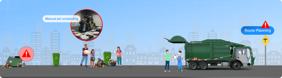 Streamlining Waste Collection Operations with Job Management Challenges