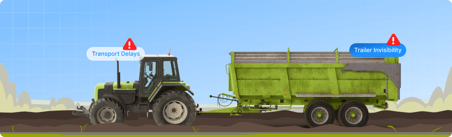 Trailer Tracking in Agricultural Logistics Challenges