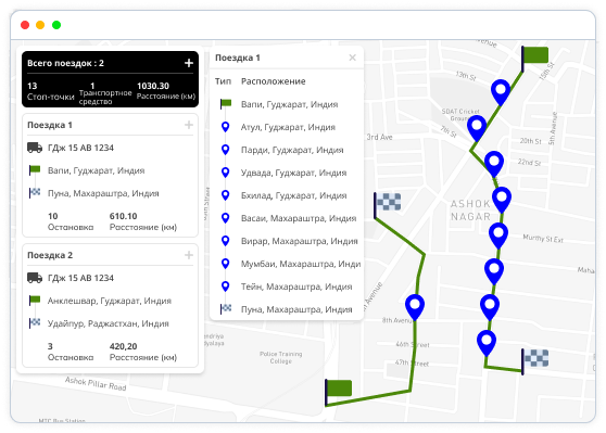 Автоматизированное планирование маршрута