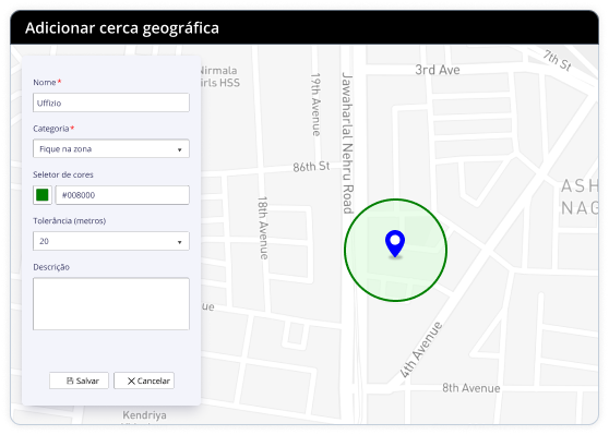 Segurança da Frota com Geofencing