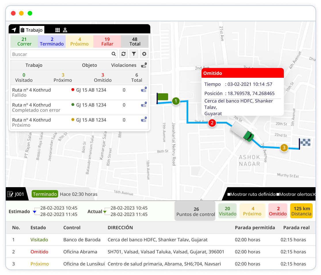 Seguimiento de Trabajo en Tiempo Real