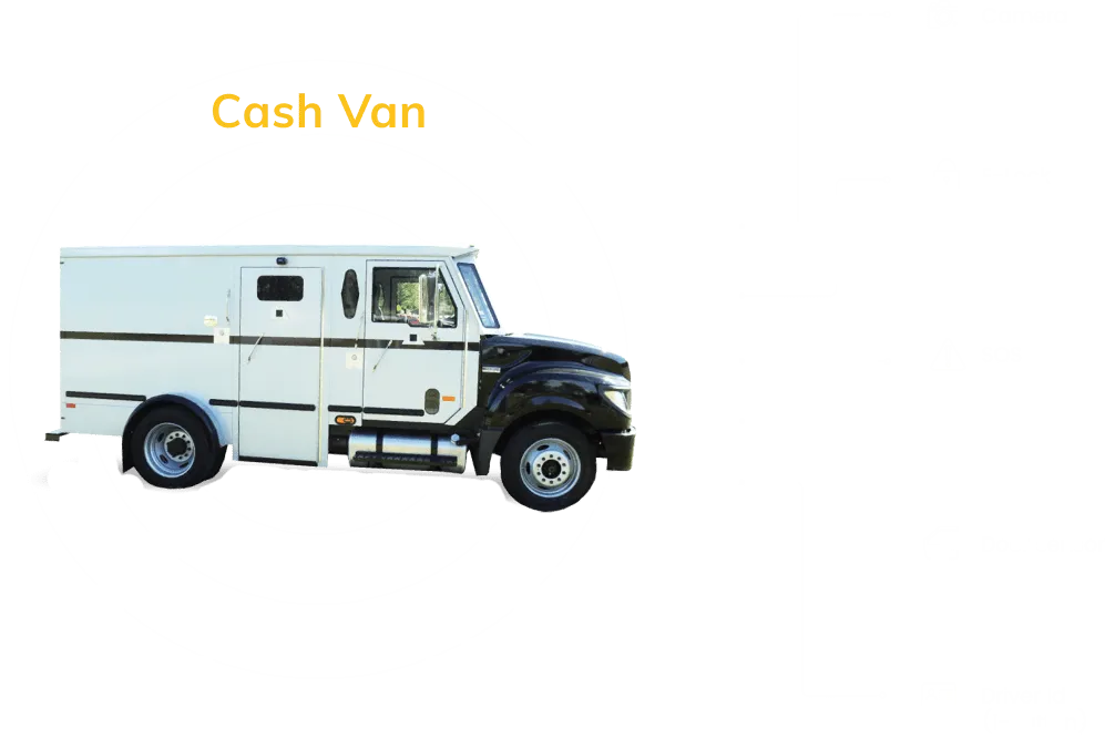 Cash carrying van
