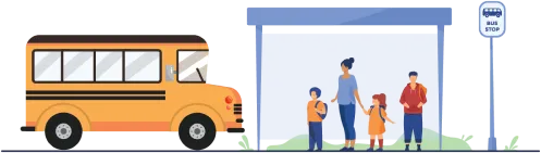 school bus vector image