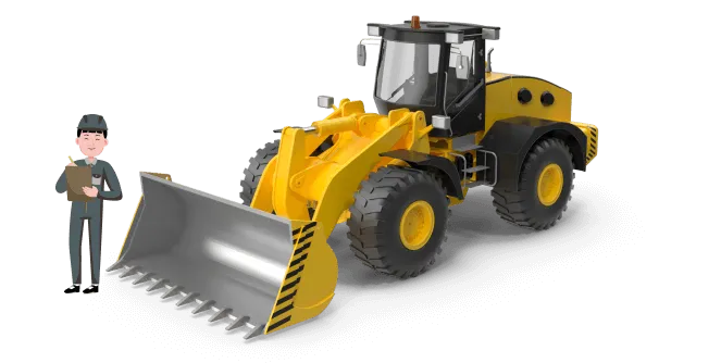 Construction vehicle inspection