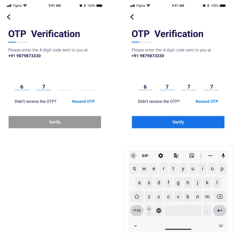 OTP verification
