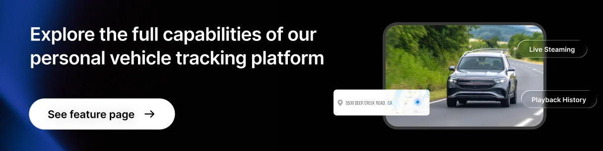 Explore features of personal vehicle tracking system