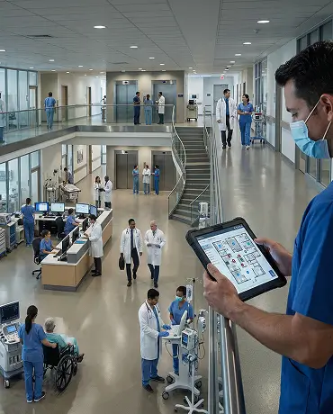 Hospital indoor location & asset tracking