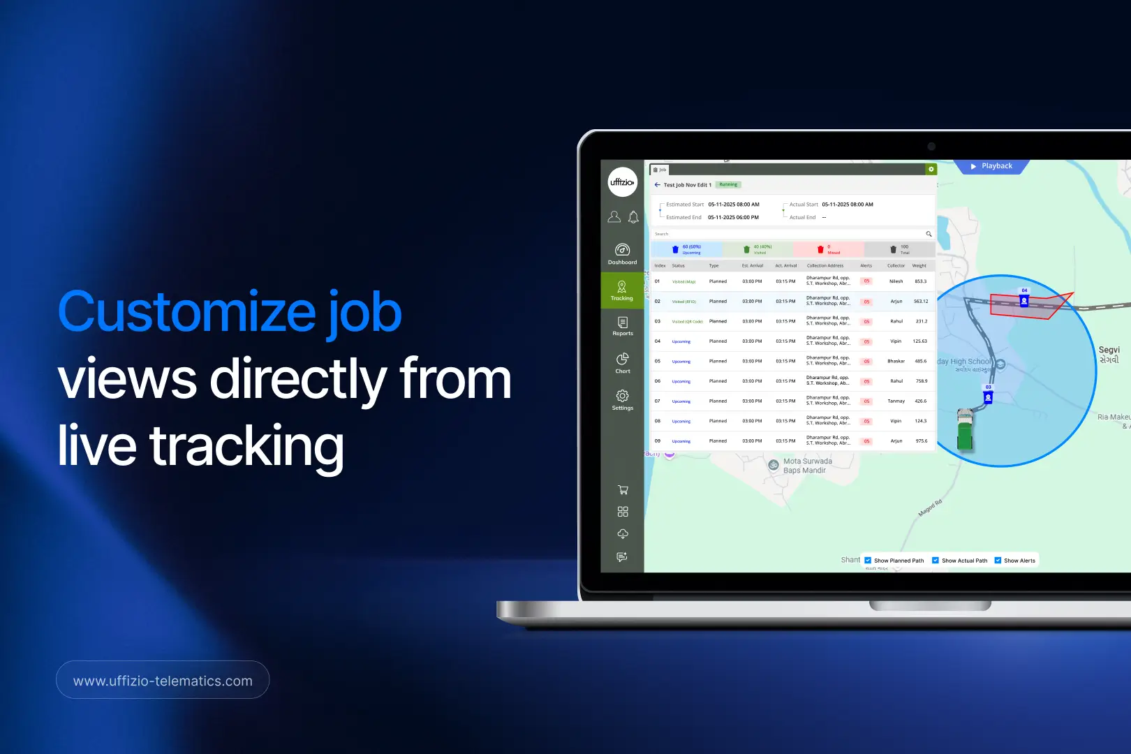 Smart Waste Management Made Easier with Real-Time Job View Customization in Software