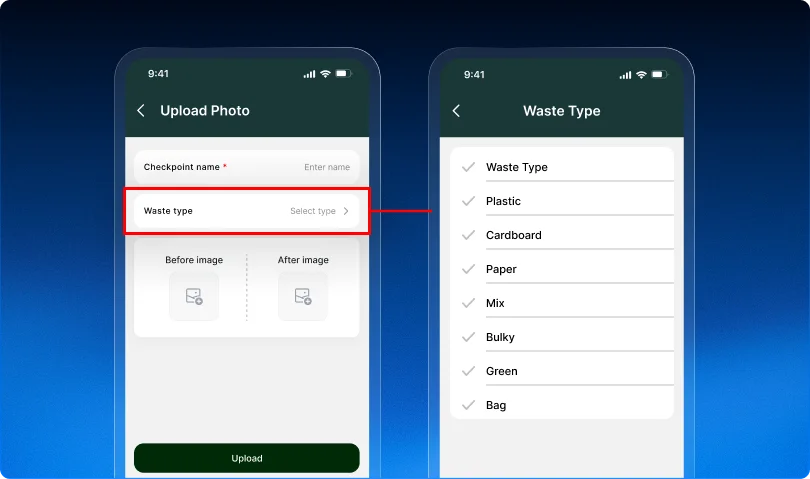 2.1 Waste type selection is now available for ADHOC checkpoints.webp